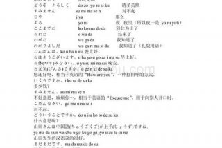 学习日语基础入门的知识；日语入门知识大全