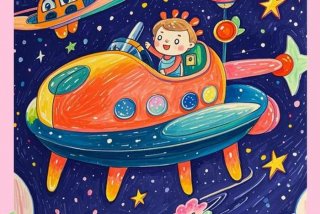 生活与科技美术作品；生活与科技图画