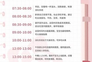 备孕生活作息时间表、备孕期作息表