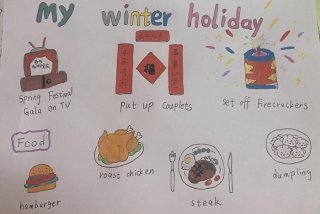假期生活英文小报（画一幅关于假期生活的英语手抄报）