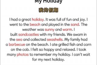 假期生活英文内容（假期生活英文翻译）