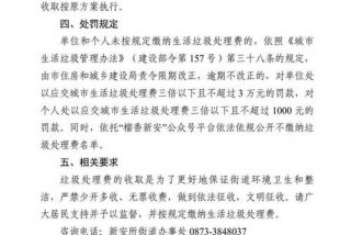 城市生活垃圾处理费征收主体责任单位是什么部门（城市生活垃圾处理费依据）