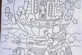 未来智能生活简笔画 未来生活智能化