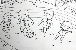 小学生校园生活绘画，小学生活简笔画 校园