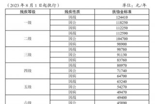 残疾人生活补贴和护理认定标准（残疾人生活补贴和护理补贴标准）