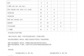 日常生活能力barthel指数评定量表 日常生活能力评定量表的解读