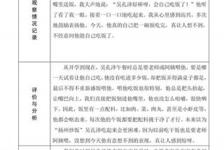 生活观察记录有哪些、生活观察记录怎么写