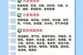 家庭生活用品分类明细 - 家庭用品分类表