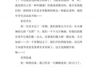 我的中学生活txt下载；《我的中学生活》