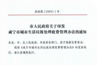 城市生活垃圾处理定价成本监审办法 城市生活垃圾处理收费制度出台时间