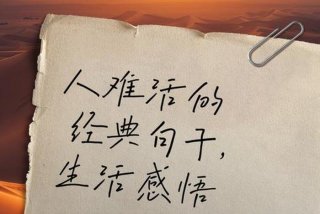 对生活的感悟经典句子（对生活的感悟经典句子用不放弃的图片）