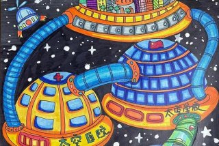 未来智能生活绘画 未来智能生活科幻画