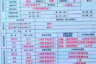 警校的政审表、警校的政审表格