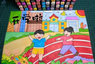 校园生活图片绘画（校园生活图片绘画简单）