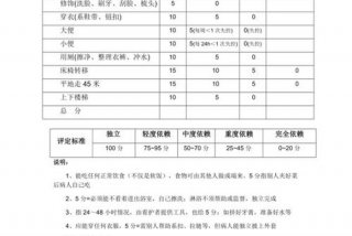 日常生活能力量表(ADL) 日常生活能力量表(ADL)的意义