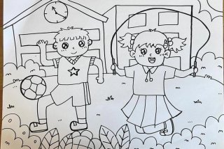 校园生活图片素材、校园生活图片手绘