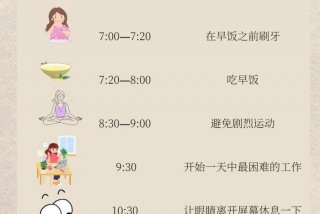 健康的生活作息时间表，比较健康的生活作息