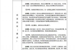 社区组织生活会谈心谈话记录内容；2025年组织生活谈心谈话记录