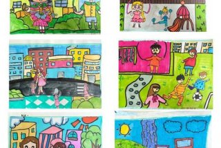 社区生活图片高清图片（社区生活简笔画漂亮又简单）