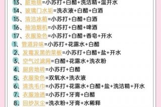 生活小妙招100个小技巧 - 家庭清洁小妙招100条