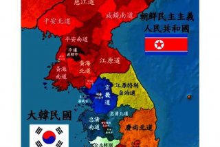 朝鲜韩国对比、朝鲜韩国对比图