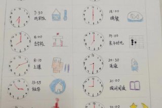生活作息时间表的画法；生活作息时间表怎么画