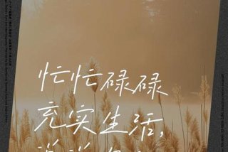 喜欢现在的生活状态忙碌工作、很喜欢现在的生活,每天都忙碌充实