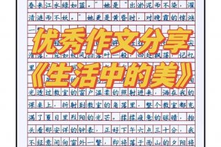 发现生活中的美300字作文，发现生活中的美 作文