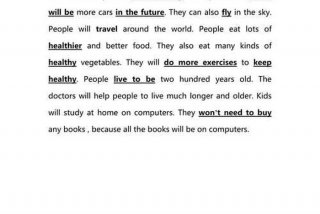 未来的生活英语作文初二（未来的生活英语作文初二上册）