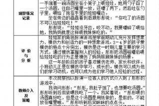 生活观察记录 小班 - 生活观察记录 小班100篇