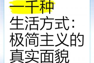 极简主义生活方式叫什么；极简主义生活方式什么意思