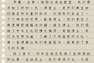 我初二的生活（我初二生活的开始）