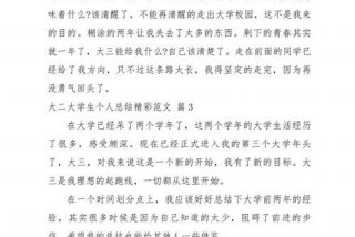 大二生活总结（大二大学生活总结）