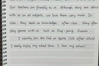 我的学校生活英语作文60词 我的学校生活英语作文60词怎么写