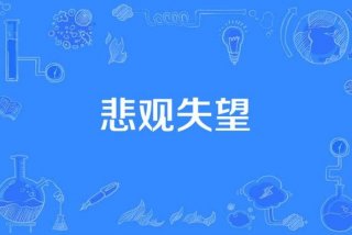 对生活失去信心的词语（表示对生活失去信心的词）