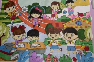 校园里的生活绘画，校园里的生活怎么写