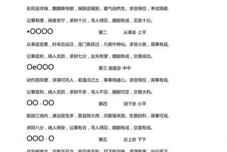 诸葛神卦三十二卦全解 - 诸葛神课三十二卦