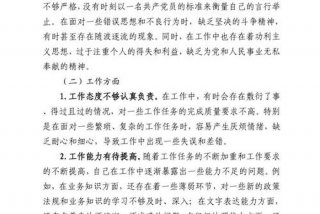 党支部民主生活会批评与自我批评 党支部生活会批评与自我批评记录