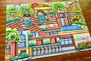 校园生活图片绘画简单 - 校园生活图片大全