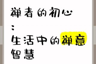 禅的生活智慧 - 禅生活是什么意思