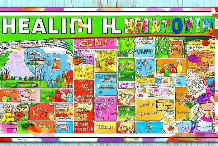 健康生活小画家手抄报 - 手抄报健康生活小画家