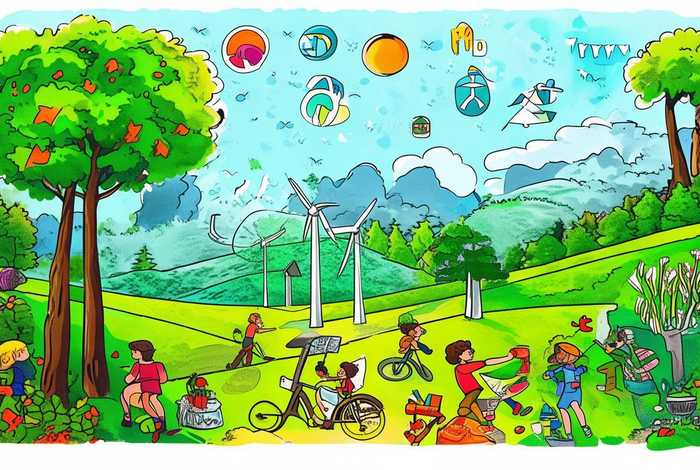 低碳生活手抄报素材图、低碳生活手抄报素材图片