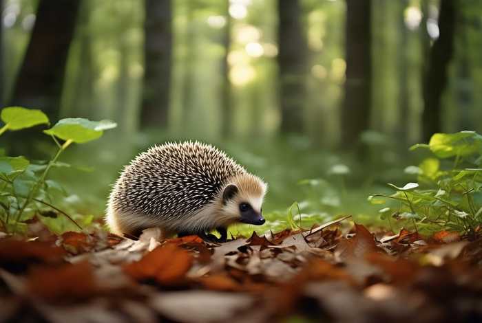 刺猬的生活习惯和特征图片 - 刺猬生活的环境图片