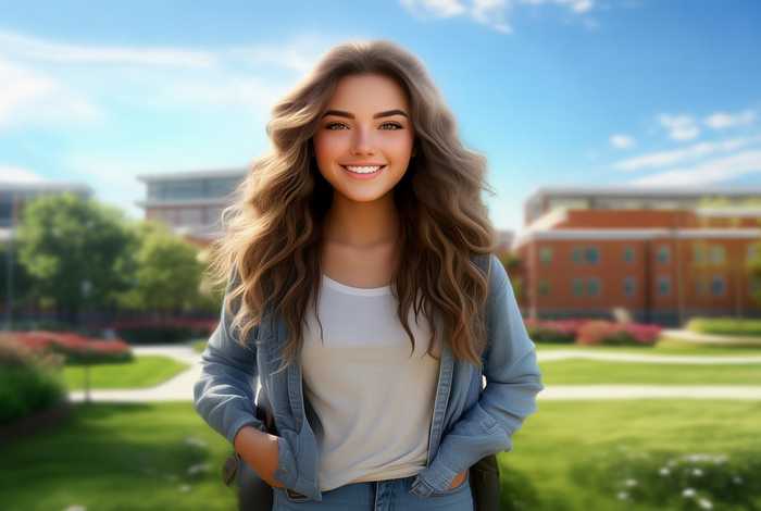 大学生美女壁纸；大学生美女壁纸下载