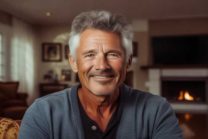 45岁男人生活照真实照片大全；45岁男人生活照真实照片大全集