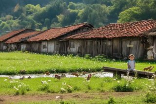 关于农村生活的诗句一-五年级，五句关于农村生活的诗句