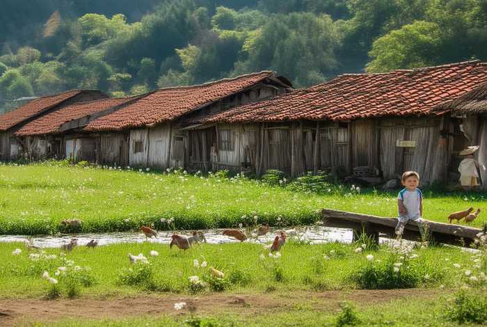 关于农村生活的诗句一-五年级，五句关于农村生活的诗句