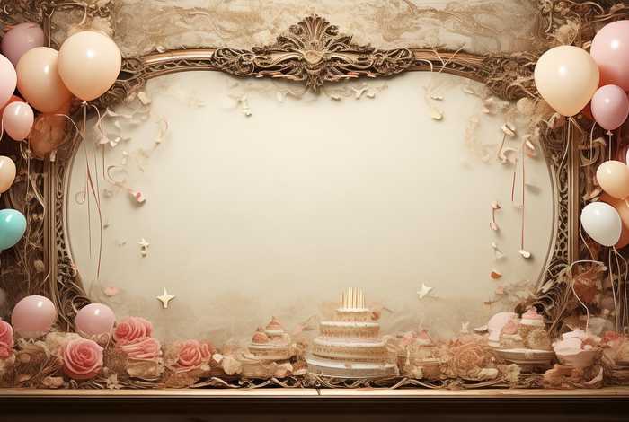 古典生日快乐背景图片，古典生日快乐背景图片大全
