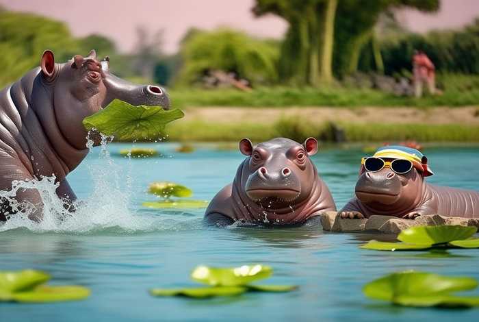 河马的生活习性搞笑解说、河马的生活方式