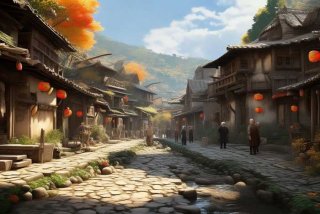 古镇生活照；古镇生活图片